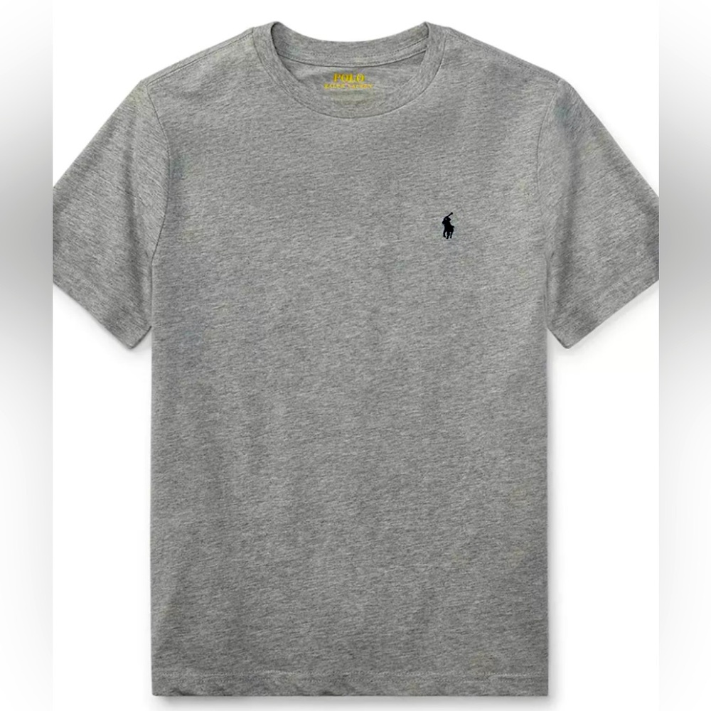 Polo Ralph Lauren Cotton Jersey Crewneck Gray Mens T-Shirt NWT